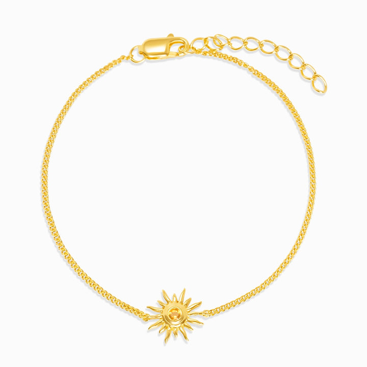 Armband Sol Citrin Guld