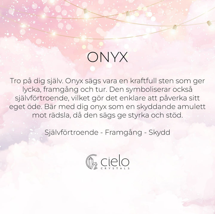 Hoop Berlocker Onyx Guld